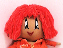 Clementine est une poupee issu des plans Tilda "Sweetheart".<br><br>Par contre, je l ai cree avec mes couleurs preferees... l'orange ! Voila pourquoi elle se nomme clementine :)